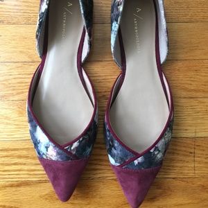 Anthropologie Size 9 Floral Flats